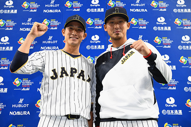 この日本塁打を放った小林誠司(読売)と中田翔(北海道日本ハム)